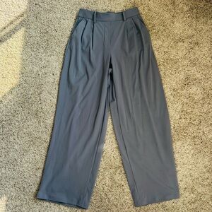 Lululemon Elegant High-Rise Wide-Leg Trouser Pants in Solar Grey Size Small